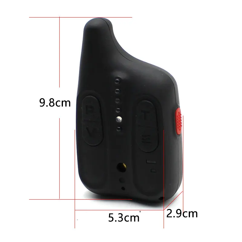 Alarma de mordida de pesca de carpa, indicador LED iluminado con receptor para accesorios de caña de pescar, Caja impermeable, aparejos de alarma de pescado - imagen 5