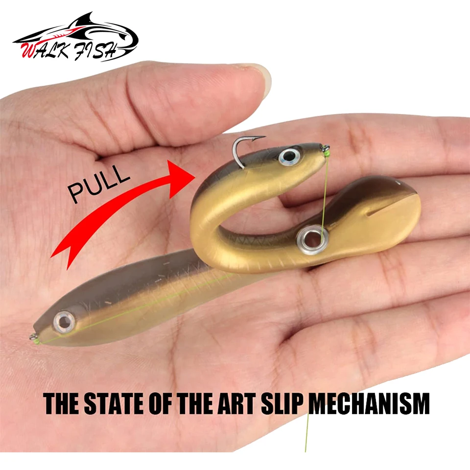 WALK FISH-Señuelos de Pesca biónicos, cebos de pesca de 5 piezas, 6,7 cm y 10cm, para natación, lubina, Swimbaits de simulación, señuelo suave - imagen 5
