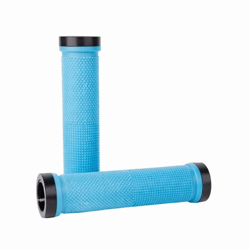 Puños de goma antideslizantes para bicicleta con tapones granulado - imagen 2