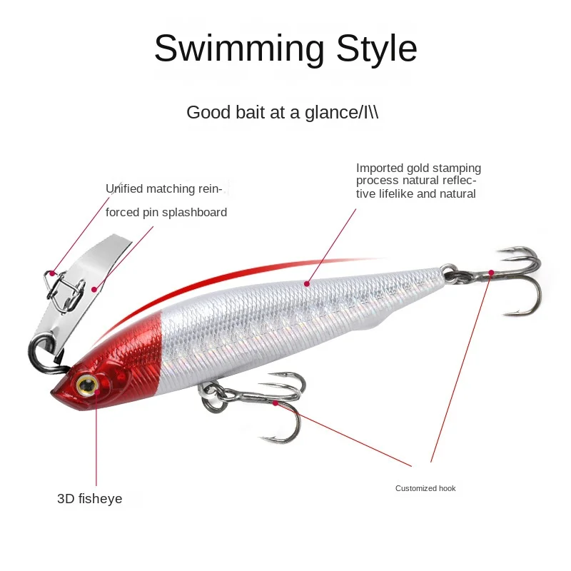 Chatterbait-señuelo giratorio de Metal para pesca, cebo de pesca de 10g, 14g, para carpa, lubina, trucha, Wobbler leurre peche en mer flottant surface dur carnassier leure de pêche brochet - imagen 5