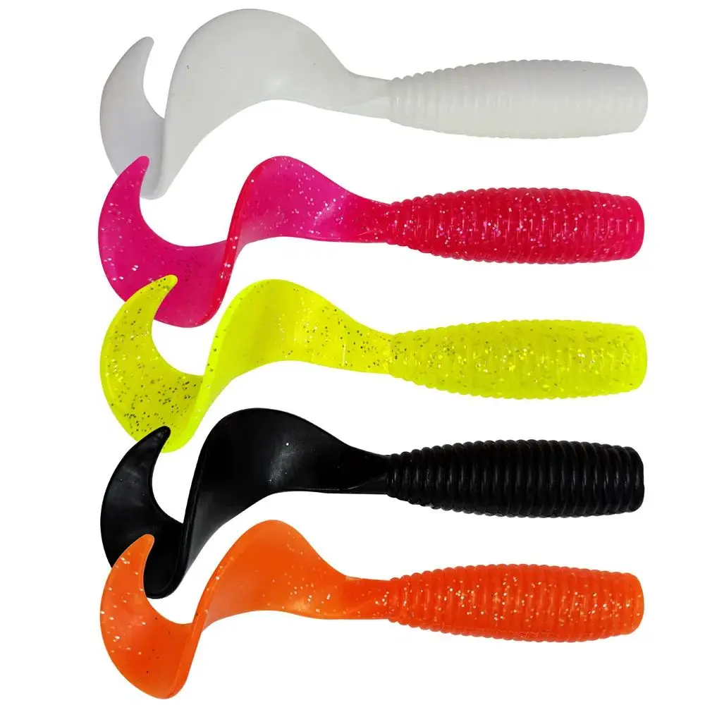 165mm/50g 2 uds Señuelos blandos de pesca silicona Artificial larva grande Wobblers carpa Swimbait Jigging gusano aparejos de pesca - imagen 2