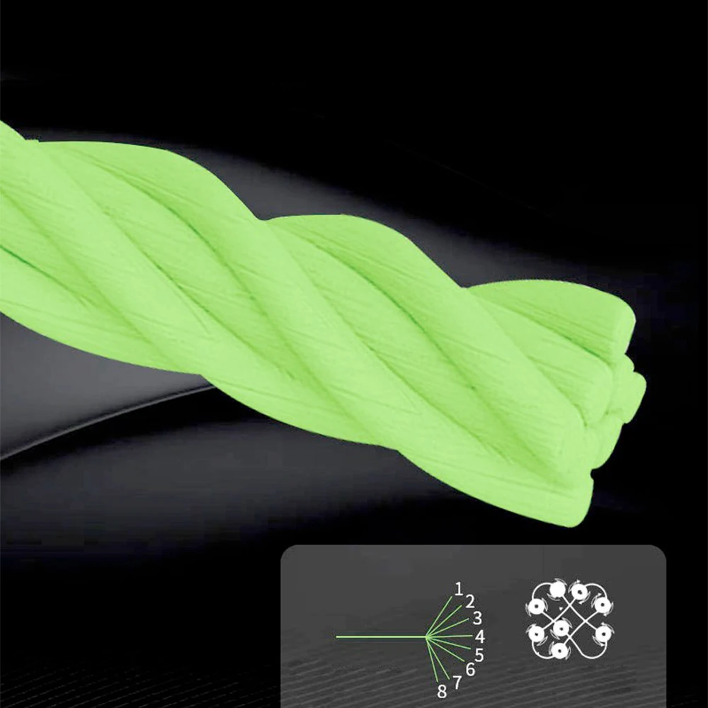 Línea de pesca de PE recubierta de 8 trenzas fantásticas Relix de 150m con protector de superficie de teflón multifilamento 10-100LB adecuado para agua salada - imagen 3