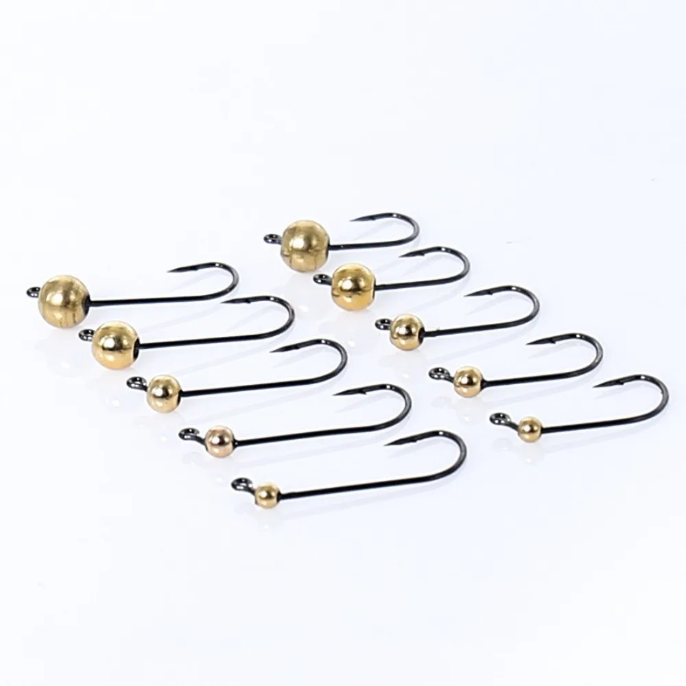 10 Uds caliente 0,5g-4g anzuelos de pesca con cabeza de anzuelo 1/0 2/0 gancho de cabeza de cobre de acero al carbono señuelo suave Neko Rig anzuelo de pesca - imagen 3