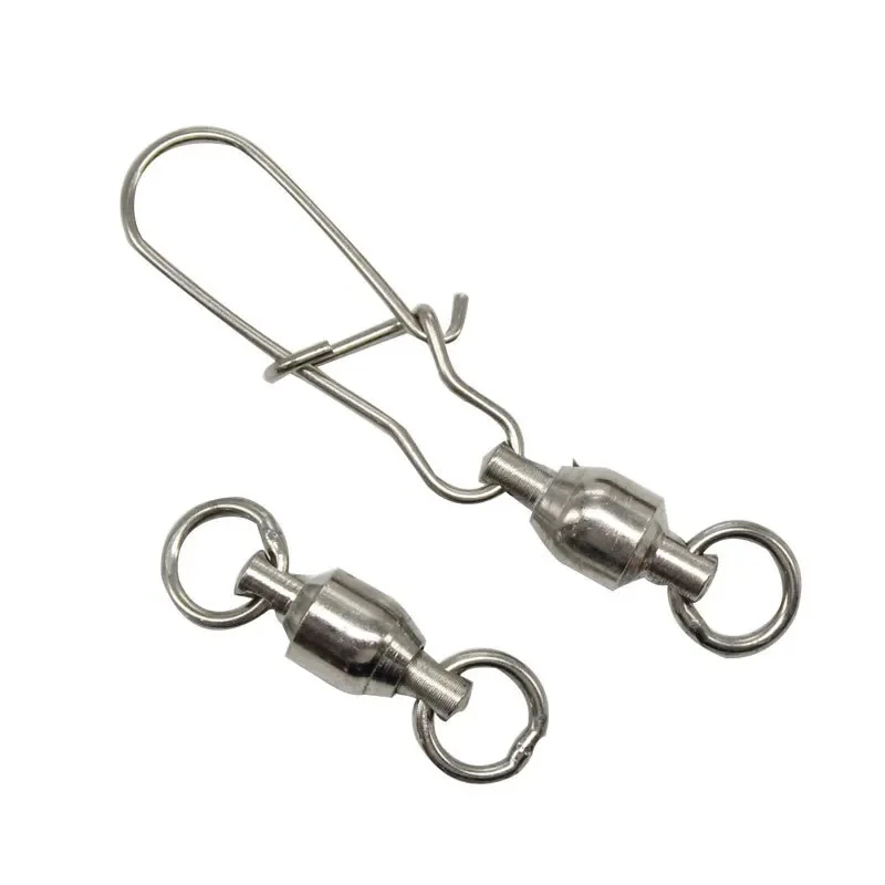 Aparejos de pesca de acero inoxidable, accesorios pequeños, 0 #-10 #, broche giratorio - imagen 4