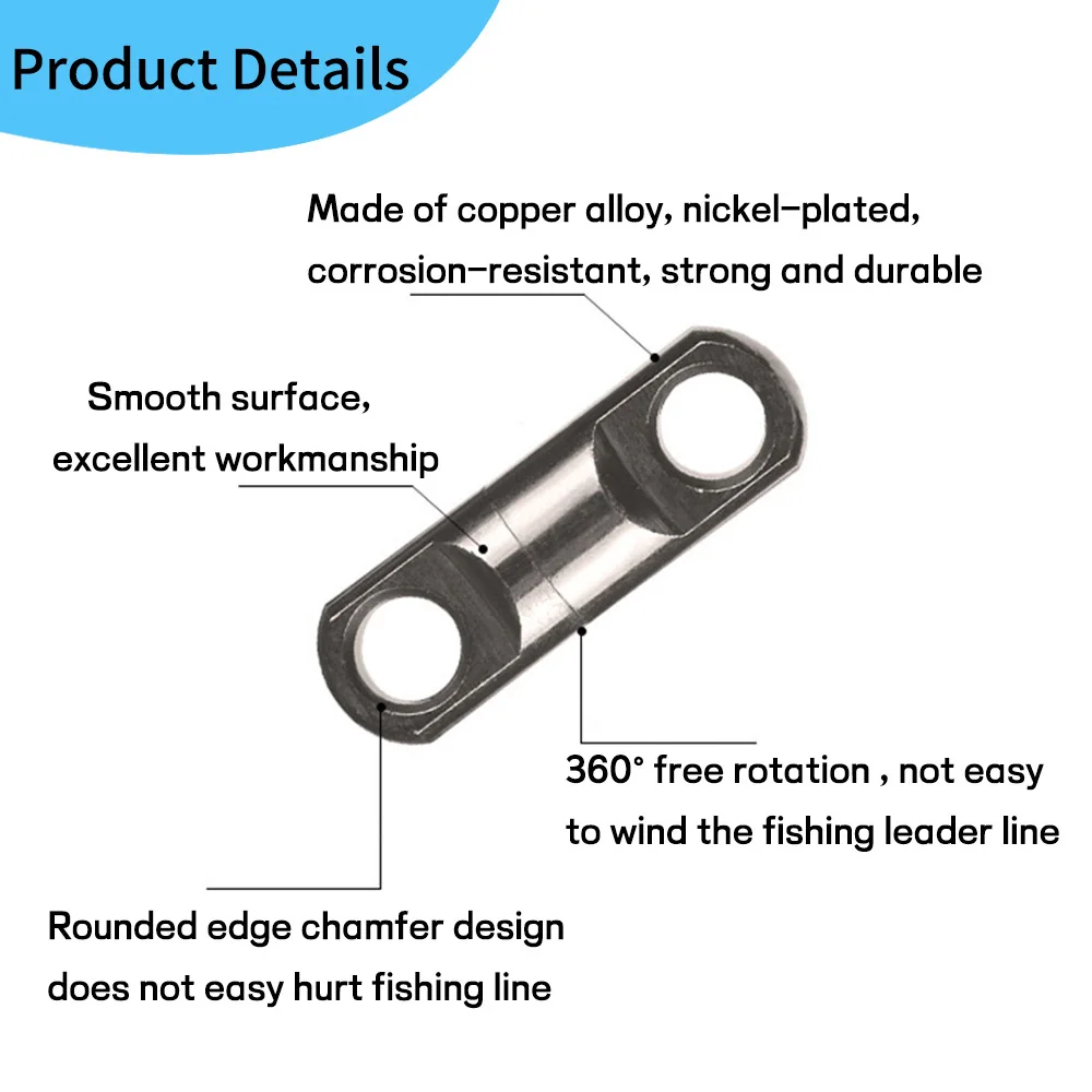 Elllv-rodamiento de bolas de alta resistencia para pesca en agua salada, aparejos de pesca de agua salada, conector para atún, tiburón, barco, 5/3 piezas, tamaño 4 # - 12 # - imagen 4