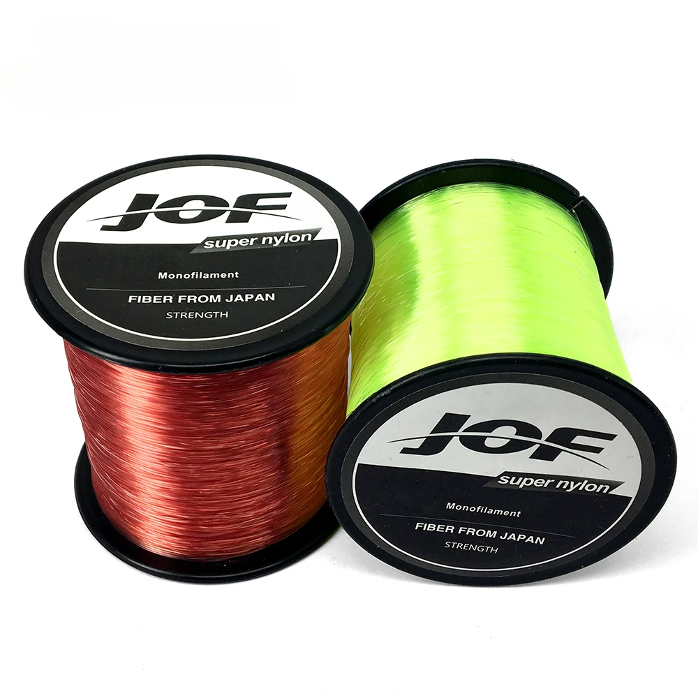 JOF-sedal de Pesca de nailon de 500m, arrastre máximo de 3,4-28,6 LB, línea de nailon súper fuerte, monofilamento japonés, línea de agua dulce y salada - imagen 2