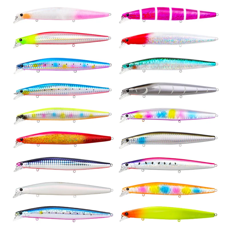 TSURINOYA DW92 – Señuelo con Peso de Tungsteno para Pesca Marina, Cebo Duro de 140mm de Longitud con Anzuelos para Agua Salada, 26 g, 140S - imagen 4