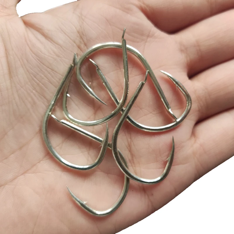 100 Uds. Placa de hierro de vibración lenta, anzuelo grande reforzado, estaño brillante, señuelo de agua salada, anzuelo de mar, aparejos de Pesca, accesorio de Pesca