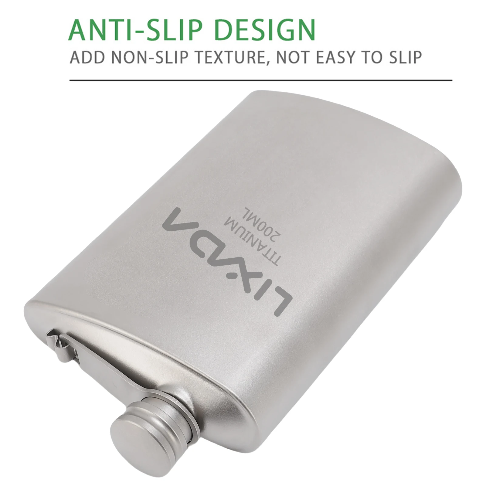 Frasco de whisky portátil a prueba de fugas de 200ml y 250ml, frasco de cadera para acampar al aire libre y senderismo - imagen 5