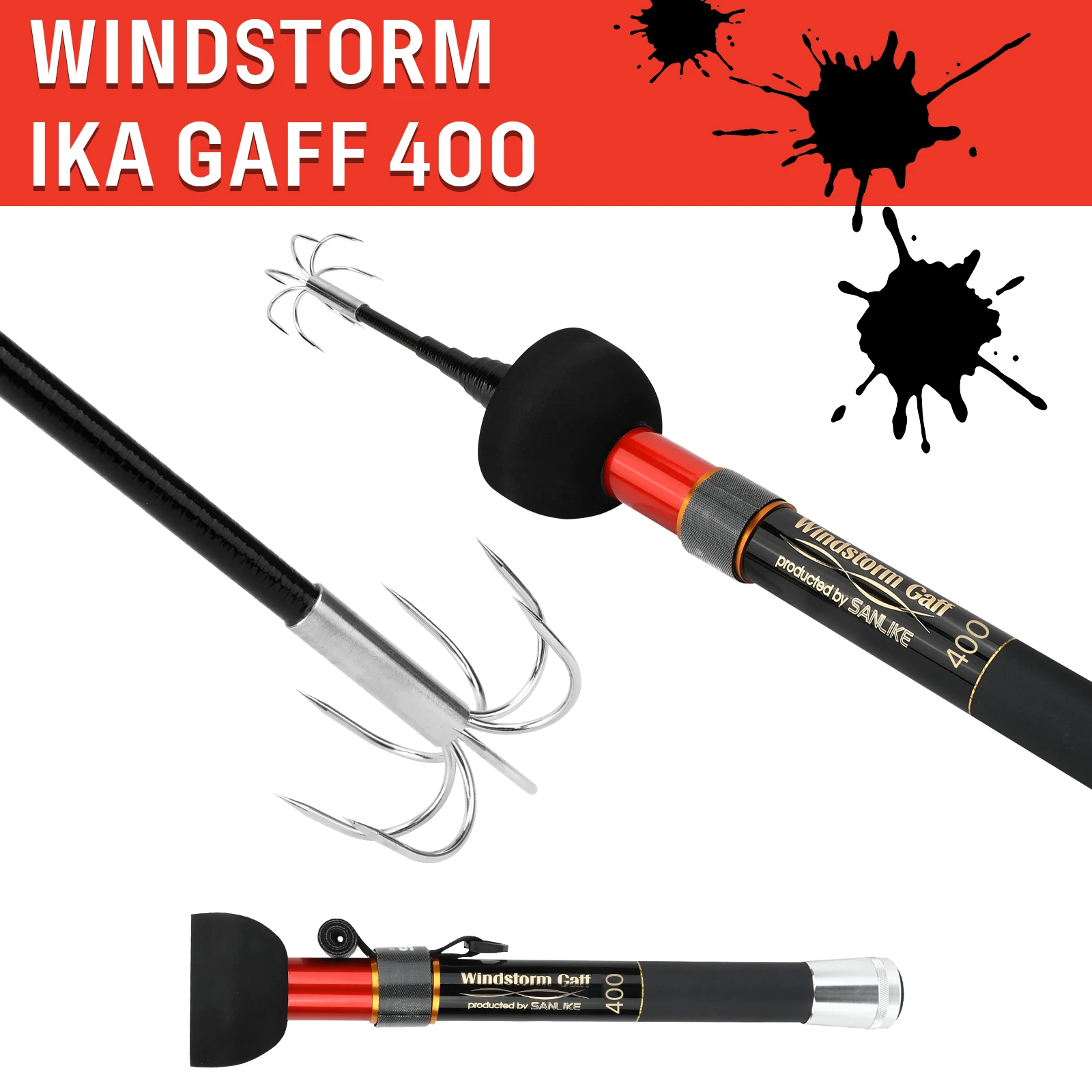 SANLIKE-jaqueta de calamar de acero inoxidable, siete anzuelos, pinza contractable extensible, anzuelo de calamar, equipo de pesca, herramienta de calamar retráctil de 4M - imagen 2