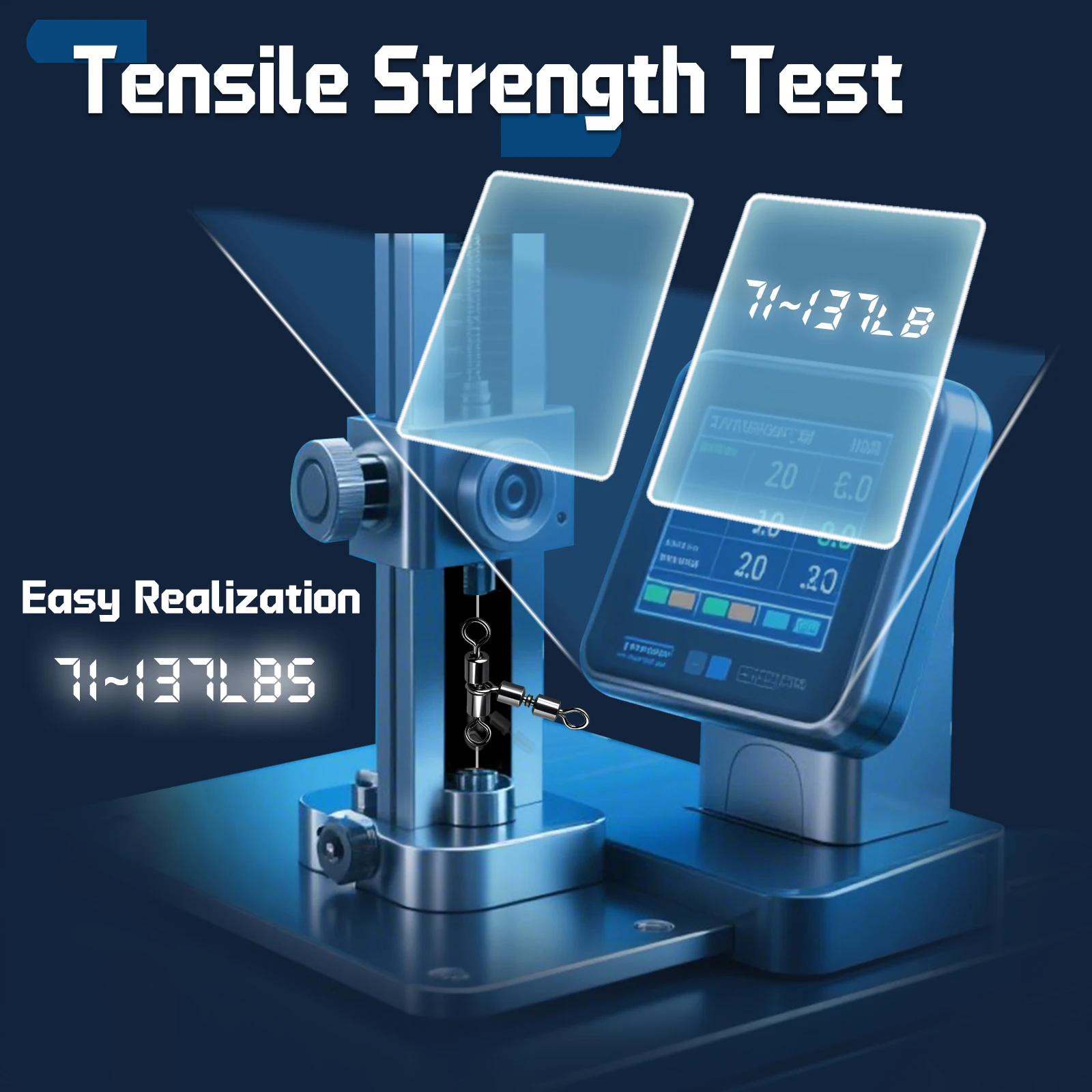 9KM giratorios de 3 vías 15 ~ 60 uds giratorios dobles en forma de T conector de aparejos de pesca de línea cruzada giratoria de pesca - imagen 4