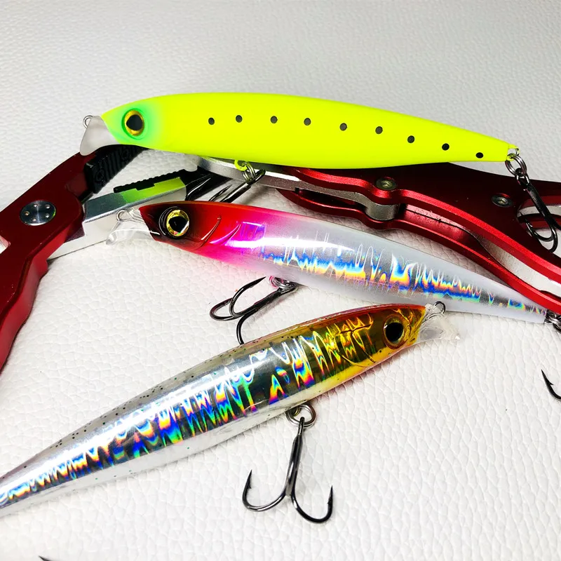 GS 1 Uds diseño de labio corto hundimiento cohete señuelos Pesca 30g/40g Minnow Wobbler plástico duro Pesca accesorios de aparejos de Pesca - imagen 5