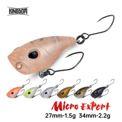 Kingdom Micro Expert Topwater Popper 1,5g 2,2g 27mm 34mm señuelo de pesca Artificial flotante cebo duro Wobblers Stream trucha lubina