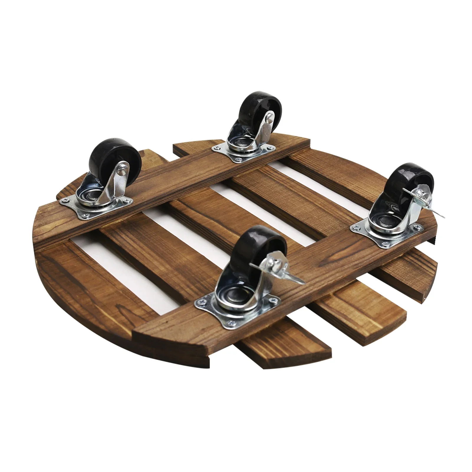 Esta plataforma de madera con ruedas Caster es ideal para transporte suave y versátil.