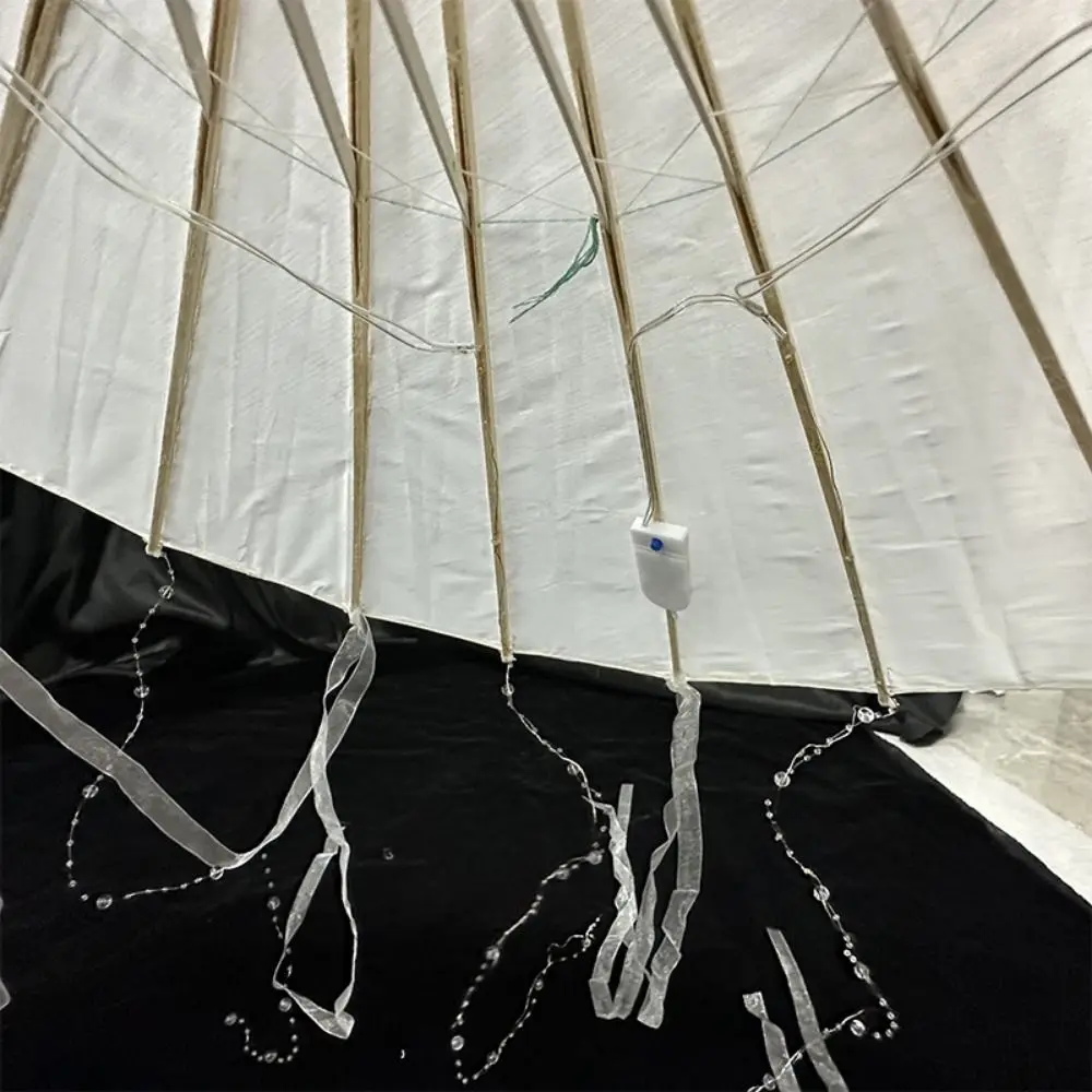 Paraguas de hilo japonés chino LED hecho a mano, varios estilos de diámetro 70/82cm, papel aceitado, tela de seda - imagen 2