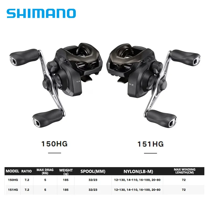 SHIMANO CAIUS 24 nuevo 150/151HG carretes de pesca Baitcasting de agua de mar de largo alcance relación de engranaje 7,2: 1 para Fishman de nivel básico - imagen 2