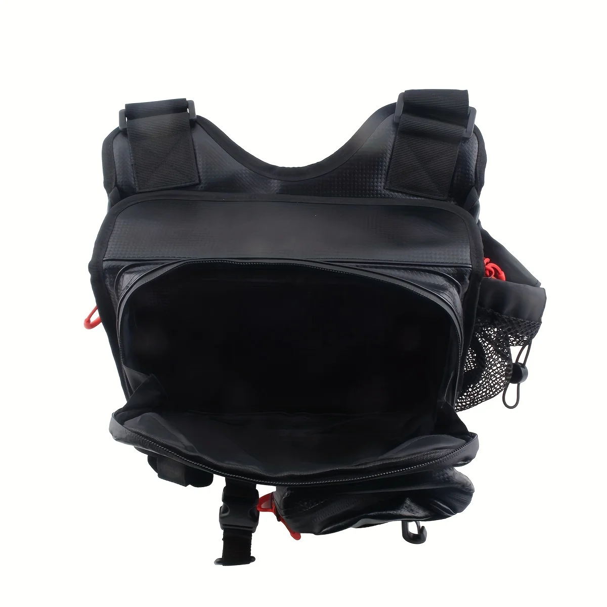 Bolsas de pesca multifuncionales, bolsa de aparejos de pesca, mochila de almacenamiento con eslinga de un solo hombro con soporte para caña de pescar - imagen 3