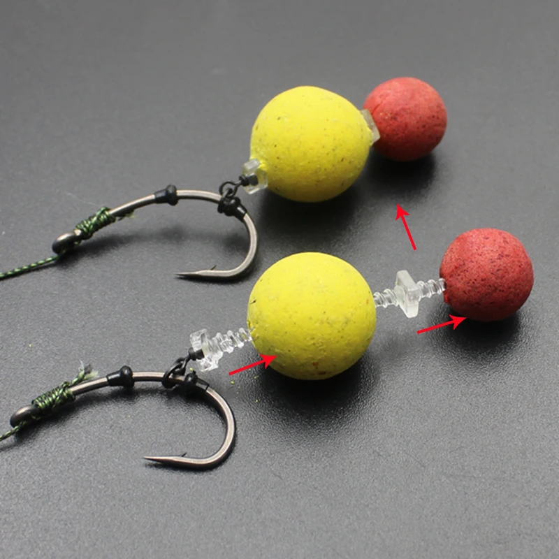 Pesca de carpa, tornillo de doble punta y tornillo de cebo, Boilies emergentes, pelo de carpa, helicóptero Chod, aparejos de pesca de carpa Ronnie - imagen 4