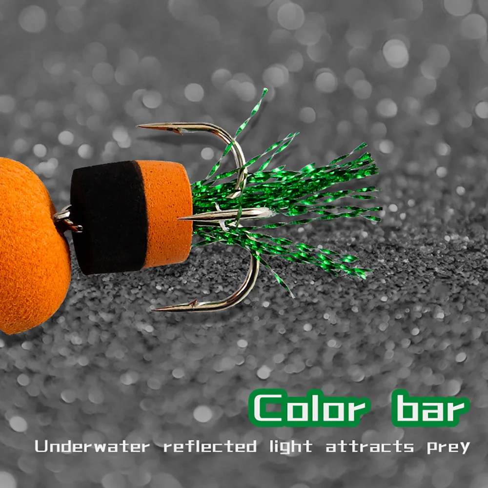 Señuelo de Pesca biónico, cebo de gusano Multicolor, gancho de espuma, Luya de Plomo Fundido largo, 1 piezas, 7,5/9cm, 2g/3g - imagen 5