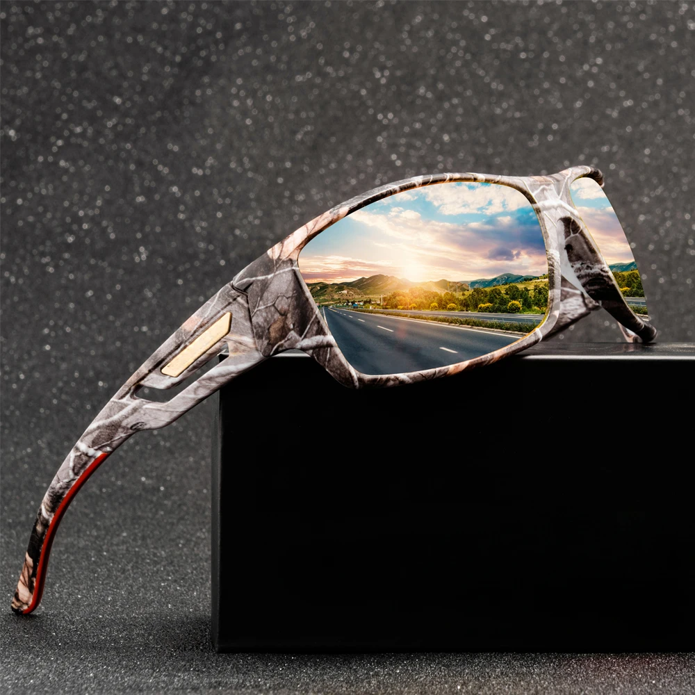 Gafas de sol polarizadas para ciclismo, lentes de camuflaje, conducción, deportes al aire libre, pesca, correr, UV400 - imagen 2