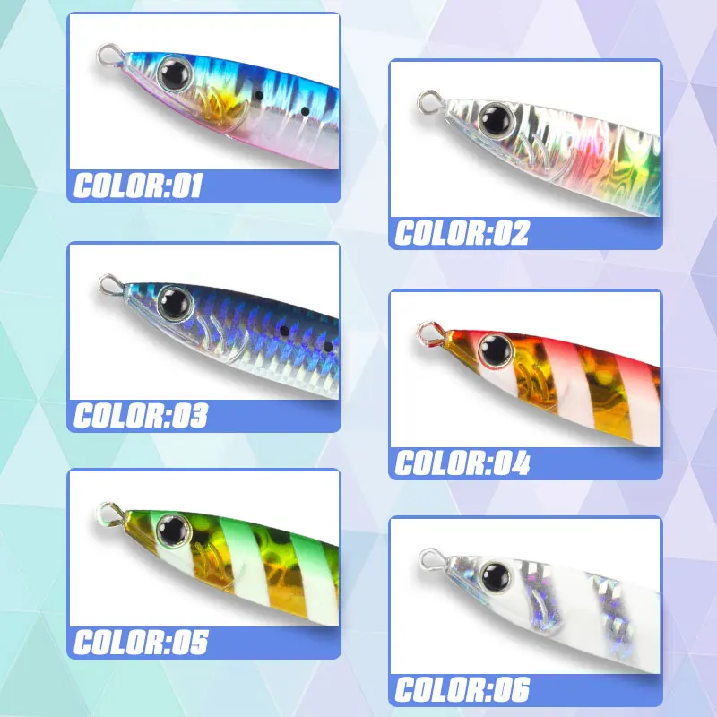 Suministros de pesca mágicos, plantilla de Metal 2024, Señuelos de Pesca de Mar, 60G, 80G, cebo Artificial, venta de pesca, plantillas de Woblery para pesca - imagen 4