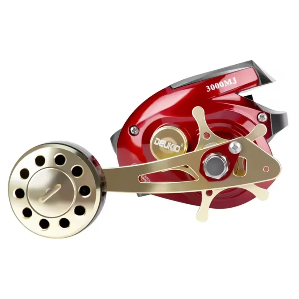 Carrete DEUKIO-Baitcasting, alta velocidad, potencia de arrastre máxima, Color Iron Man de 20 kg, pantalla digital, carrete electrónico de pesca de carpa, 3000MJ - imagen 5