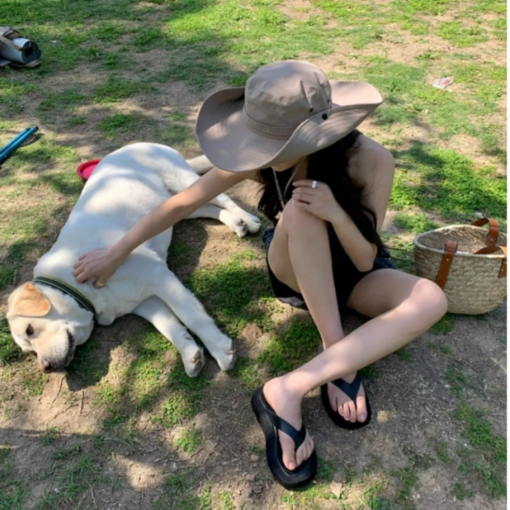 Sombrero de vaquero occidental para mujer, protector solar, parasol para exteriores, turismo, Camping, pescador, tendencia masculina - imagen 3