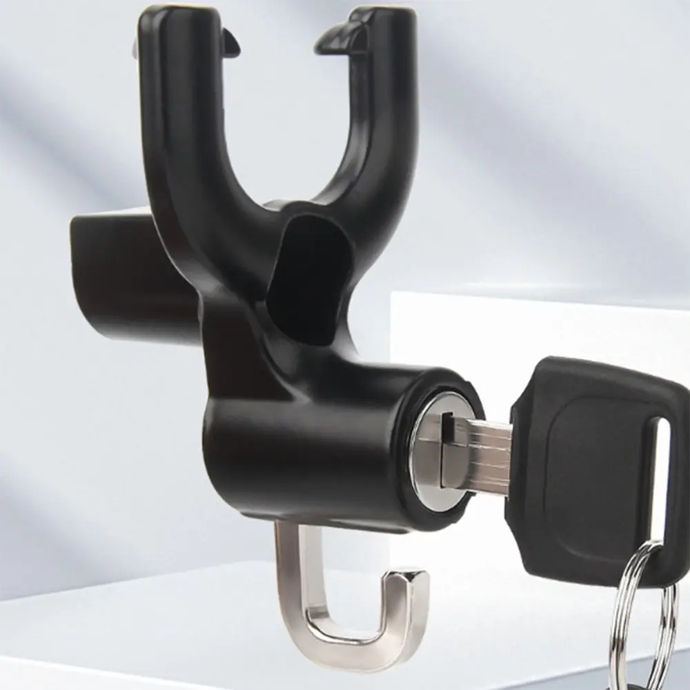 Cerradura para casco de motocicleta 2 en 1, casco de seguridad impermeable, cerradura de seguridad antirrobo, almacenamiento de manillar, colgador Universal para motocicleta - imagen 2