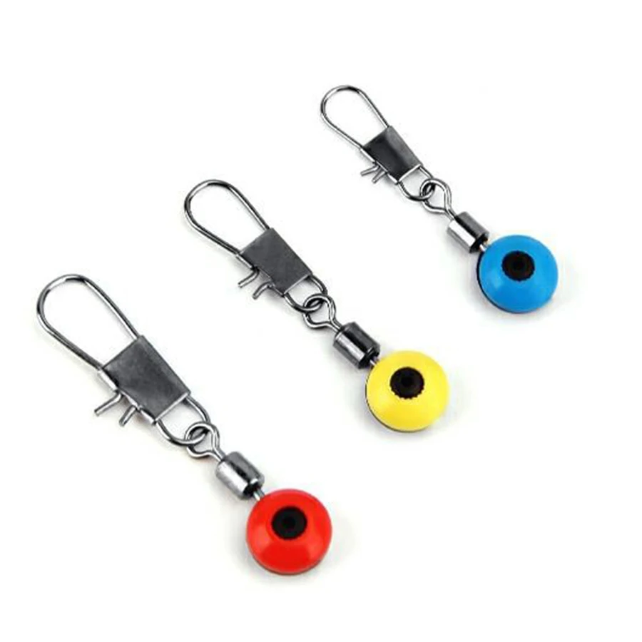 Bolas espaciales de pesca de piezas, línea de pesca duradera, deslizadores, gancho, vástago, Conector de Clip, conectores giratorios a presión, accesorio de Fisher, 100 - imagen 4