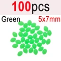 100pcs Green 5x7
