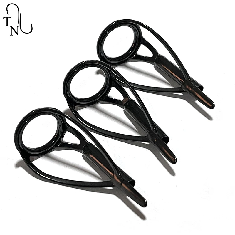 TN89 SEAGUIDE 3 uds HBXALST 316 marco de acero inoxidable anillo de cerámica punta de caña de pescar de carpa componente de construcción reparación accesorio DIY - imagen 3