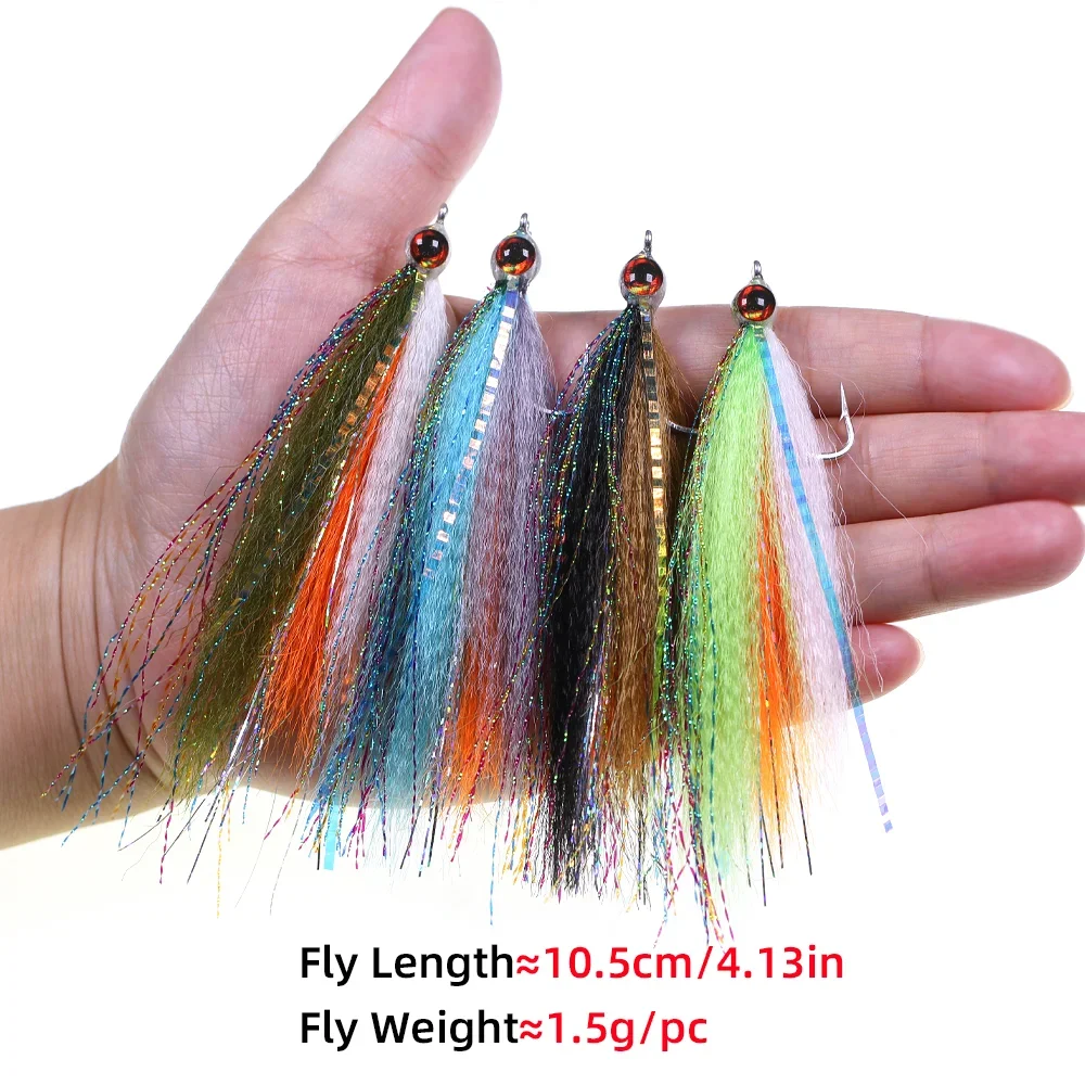 Wifreo Clouser Minnow – Kit moscas epoxi con ojo 3D para lubina - imagen 4