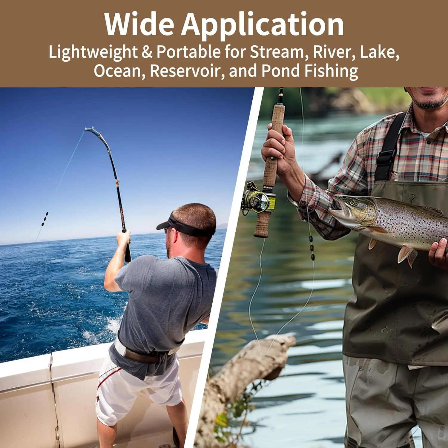 9KM 10Set de granos espaciales de goma 6 en 1 tapón de corcho de pesca flotador ovalado cilíndrico Total 60 uds para accesorios de pesca con mosca aparejos - imagen 4