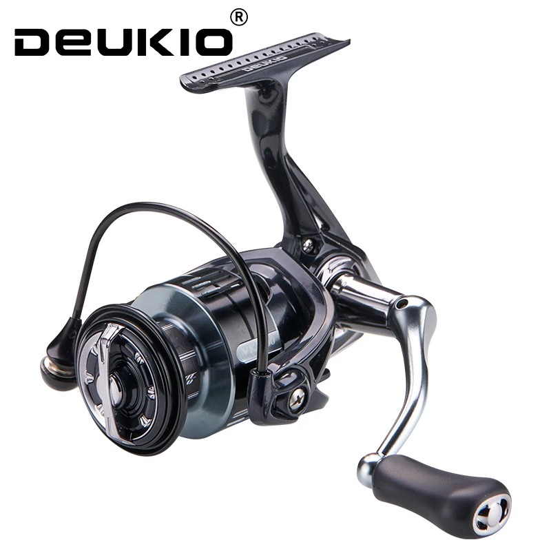 Carrete De Pesca DEUKIO 2000-7000 arrastre máximo 15KG carrete De Metal carrete De Pesca para accesorios De Pesca carretes giratorios De Peche