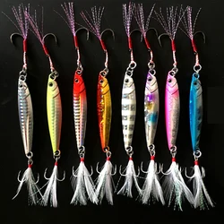 Jig Bait Luminoso Metálico con peso ajustable para lubina y perca