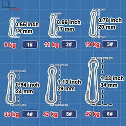 Conector señuelo acero inoxidable a presión para pesca lubina y carpa