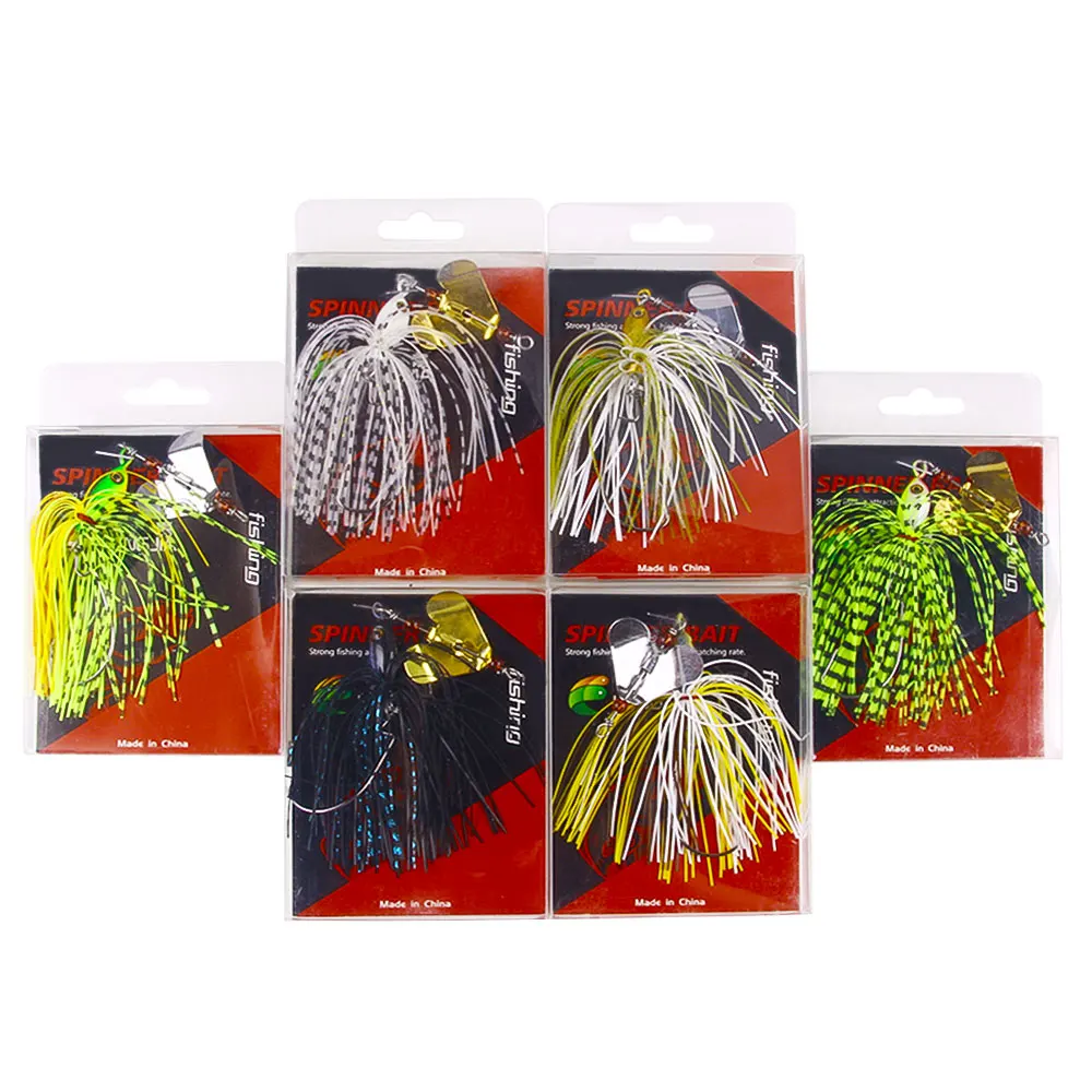 Señuelos de Pesca de 13,5 cm y 20g, cebo de Metal con falda de goma, Wobbler Artificial, zumbador, señuelo Jigging, cuchara giratoria para Lucio, 1 unidad - imagen 3