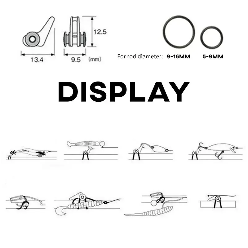 10 unids/lote caña de pescar gancho Keeper-anillo de silicona seguro Iso Hold cebo señuelos y plantillas para una pesca segura y fácil - imagen 2