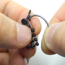 Ronnie Rig para carpa: cuentas tapón, boilies Pop-Up, tornillos, pelo