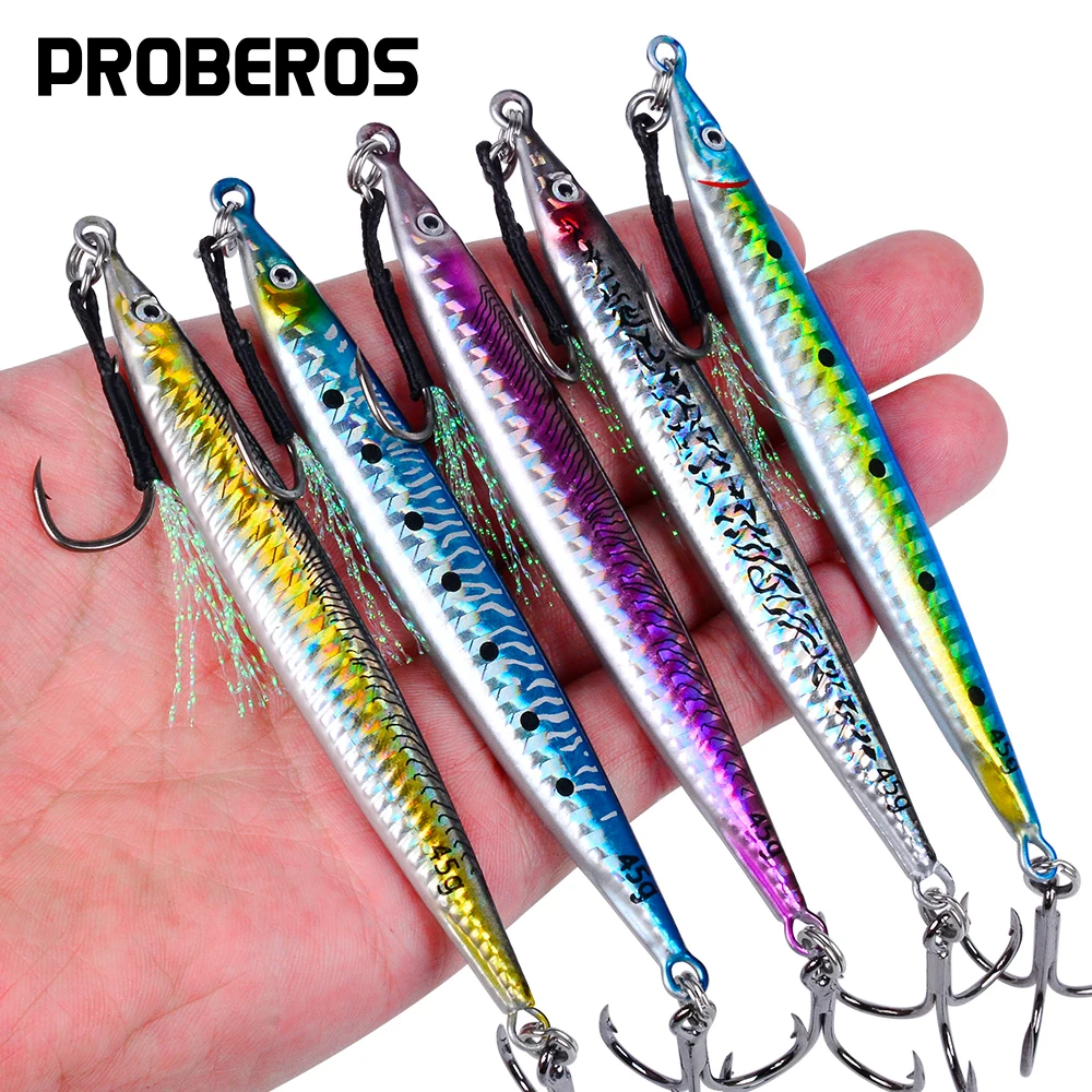 5pcs Highly Realistic 3D Printed Saltwater Fishing Lure with Enhanced Durability,14G/17G/21G/28G/35G/45G Artificial Bait Tackle - imagen 3
