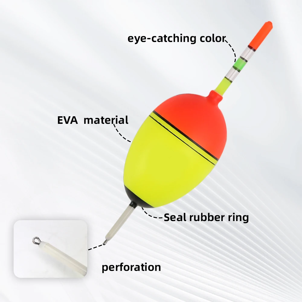 Flotadores de pesca de espuma EVA, palos brillantes Bobber, pesca en roca de mar, flotantes de fundición larga, deriva llamativa, 1 ud. - imagen 4