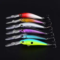 Crankbait Minnow flotante de plástico duro para lubina y lucio