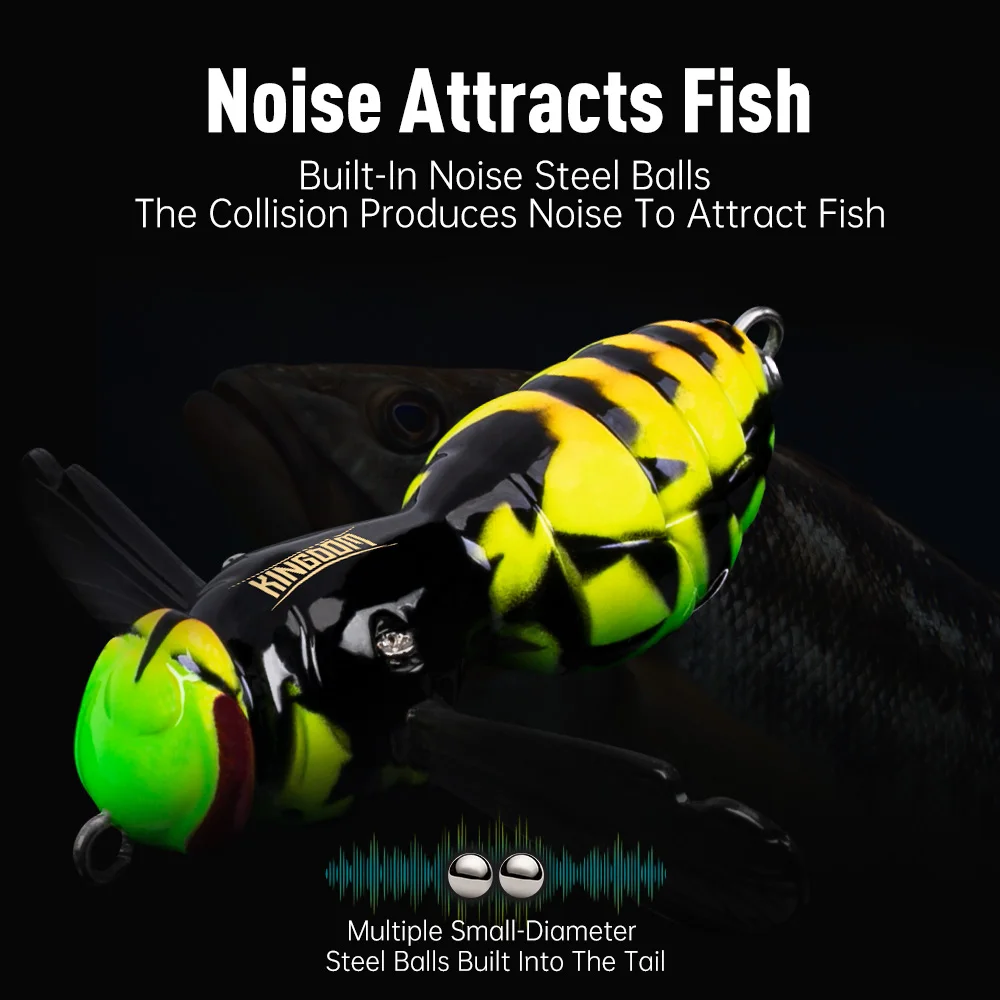 Kingdom Wasp Crawl Swimbait flotante para lucio - imagen 4