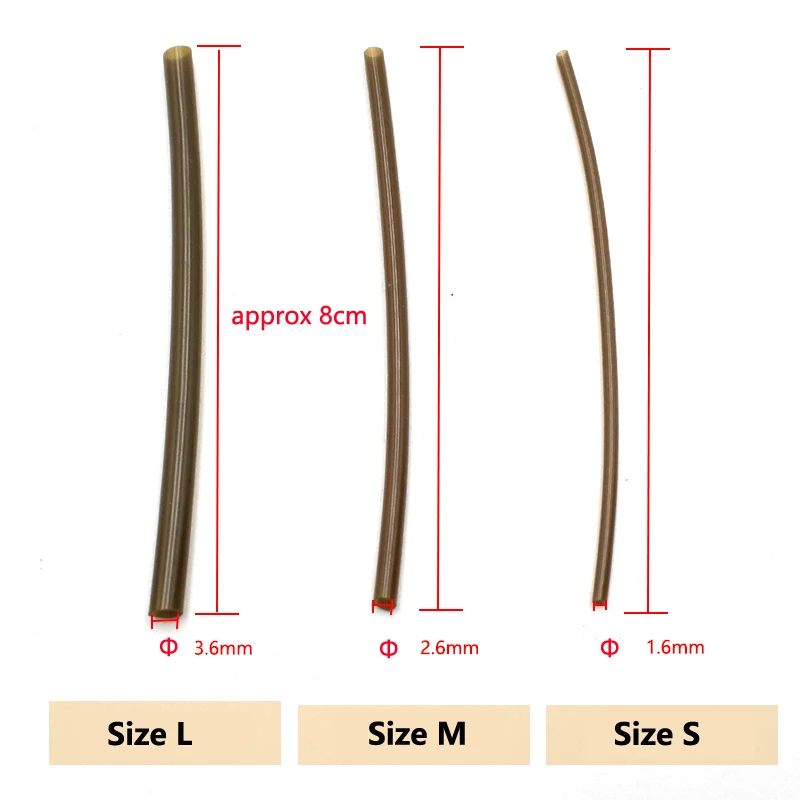 30 Uds. Accesorios de pesca de carpa, tubo de aparejo termorretráctil para herramienta de aparejo de pelo de carpa, alimentador de método grueso, aparejos de pesca - imagen 3