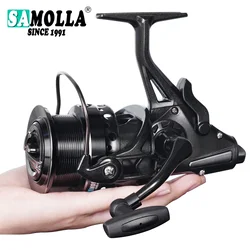SAMOLLA Carrete de Pesca Giratorio - Doble Arrastre Jigging