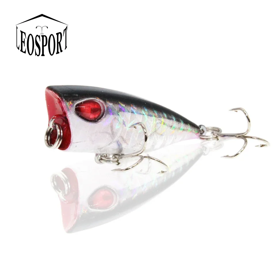 Cebo Artificial Popper de plástico duro, señuelo Crankbait de pesca, ojos 3d, 3cm/4g, Swimbait, 1 piezas, gran oferta - imagen 5
