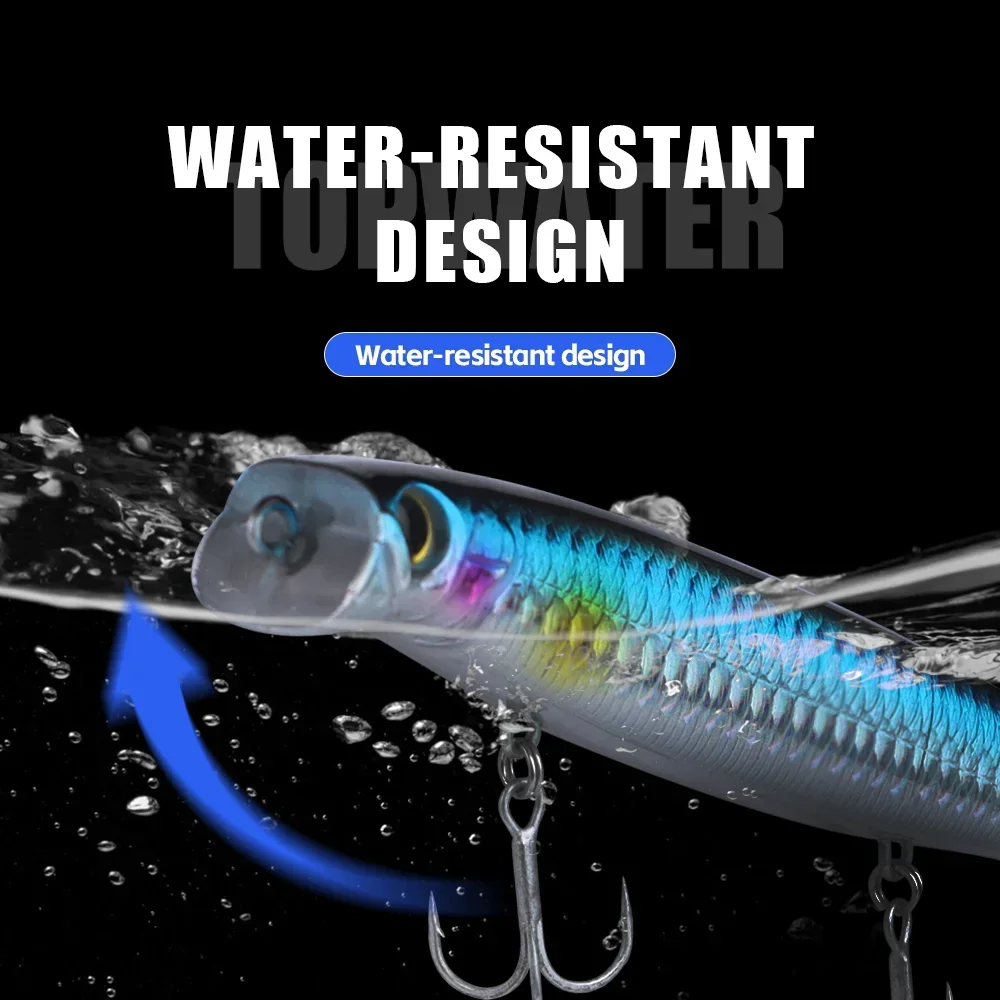 THORFORCE 125MM 19GTopwater Popper Señuelos de pesca flotantes superficie Artificial cebo duro para agua salada Wobblers aparejos cebos - imagen 3