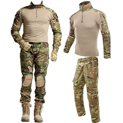 Uniforme táctico, ropa de escalada Airsoft, trajes, traje de entrenamiento, camisas de caza de camuflaje, pantalones, conjuntos de Paintball, pantalones de senderismo para hombres