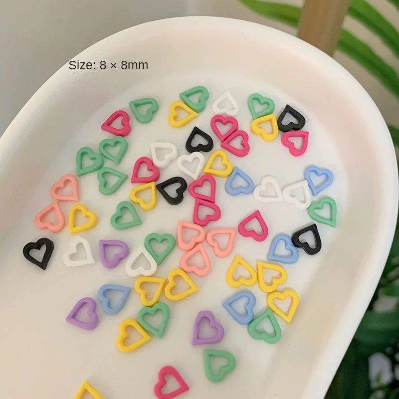 Mini joyería hueca de resina, decoración de uñas, belleza y salud, joyería linda, pequeña y fresca, no se cae fácilmente - imagen 5