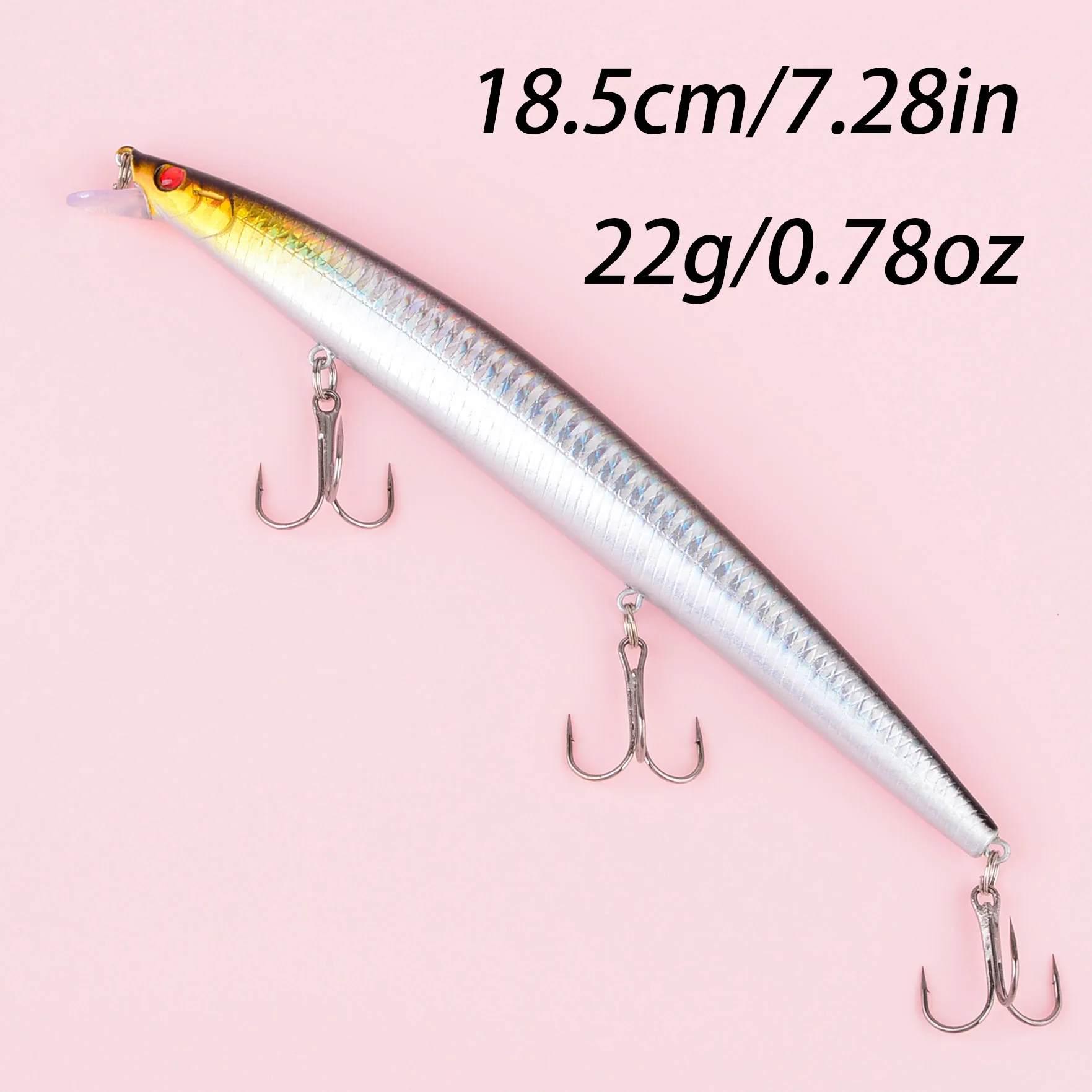 Señuelo Minnow Flyer flotante largo alcance para lubina y lucio